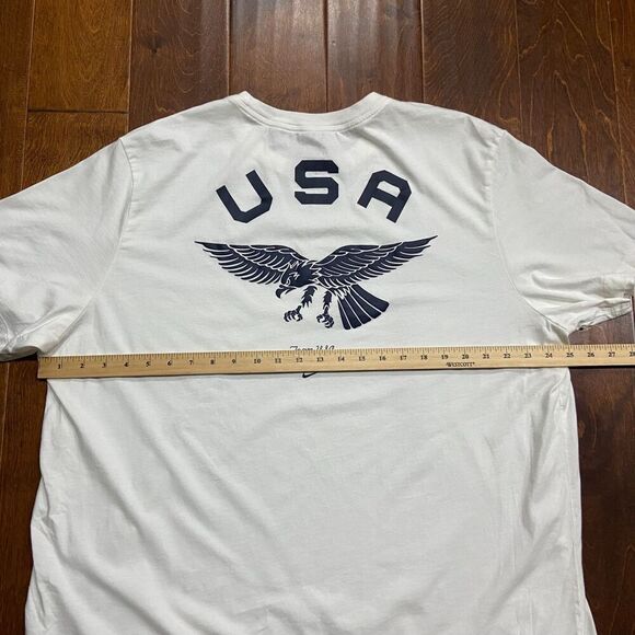 Nike Athletic Tokyo Japan Olympics Team USA Eagle White T-Shirt Men's Size XXL - Picture 7 of 8